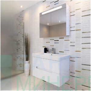 Triano Monaco PVC 80 см комплект мебел за баня