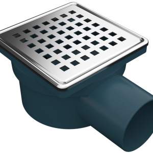 AKVO Сифон с клапа против миризми Ф50 100-100мм и рамка от неръждаема стомана