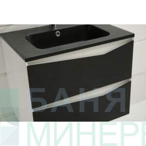 ICP 6556 B Мебели за баня с черна мивка 65 см