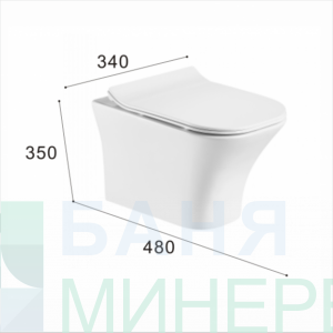 ICC3435W Slim Стенна тоалетна чиния