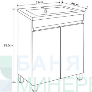 ICP 5081 PVC Мебел за баня