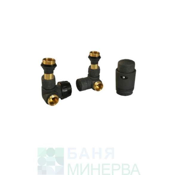 THS 7613 Комплект Черни спирателни кранове за лира с термостат