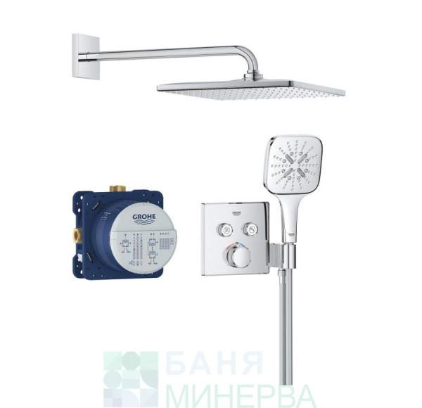 ДУШ СИСТЕМА С 2 ИЗВОДА GROHTHERM SMARTCONTROL CUBE 34865000