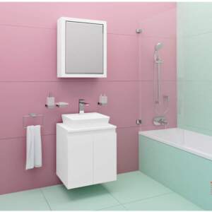 БЕТИ/ИРА 50 VISOTA PVC Долен шкаф за баня за мивка купа