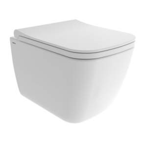 GROHE с черен бутон с тоалетна Quadro RIMLESS 49 см Промо Пакет Структура с тоалетна чиния