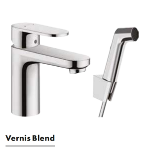 HANSGROHE 71215000 VERNIS BLEND Стоящ смесител за мивка с хигиенен душ хром