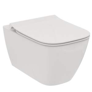 Ideal Standard Т533001 IS I.lIFE B КОМПЛЕКТ T461401 IS I.lIFE B Конзолна тоалетна чиния без ринг RimLS+Т500301 седалка ултра тънка с плавно затваряне