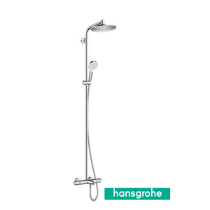 HANSGROHE 27320000 CROMETTA S 240 Душ система 1 jet с термостатичен смесител вана-душ