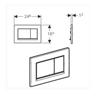 Geberit Sigma 30 Активатор бутон Хром 115.883.KH.1