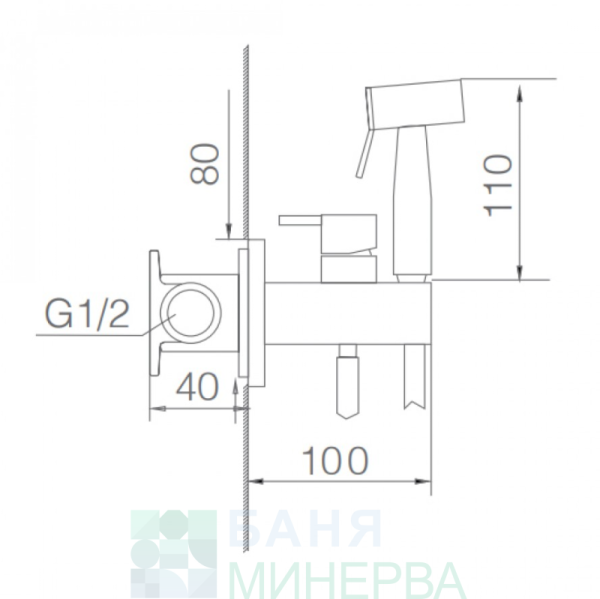 Imex Products 132326 Munich Oro Rosa Cepillado Хигиенен душ Розово злато Мат - Image 4