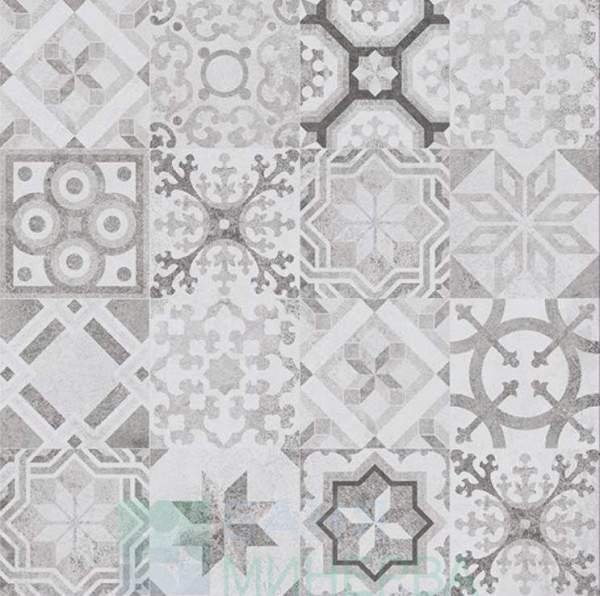 CONCRETE STYLE INSERTO PATCHWORK 42-42 Плочки гранитогрес Cersanit