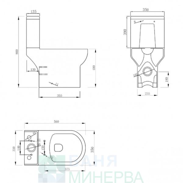 ICC 6582P COMPACT Моноблок Къса проекция - Image 2
