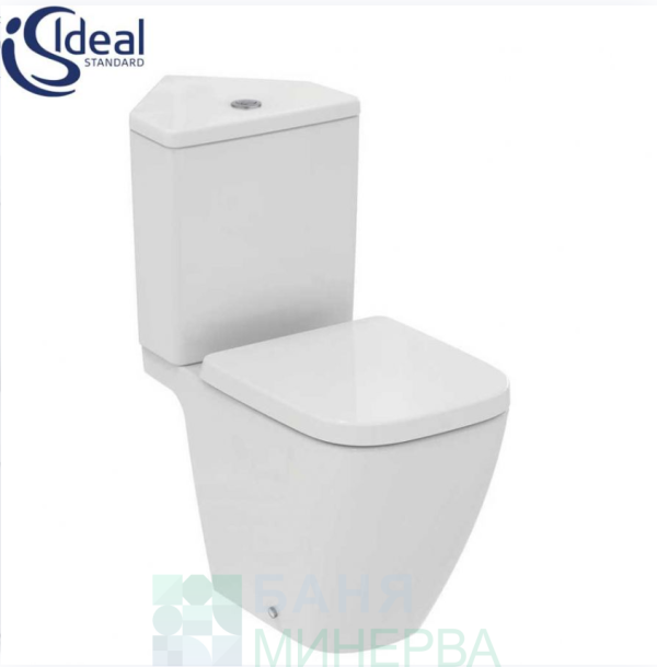 IDEAL STANDARD I.LIFE S RIMLES+T459601+E249301+T532901 Ъглов Моноблок с бавно падаща дъска