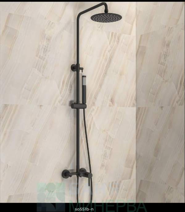 KARAG NEW ARTEMIS NERO SO551B-N Душ система с чучур черен мат
