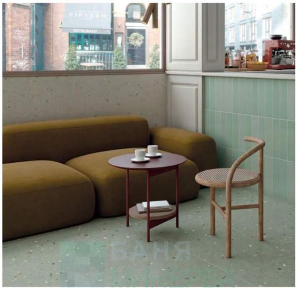 Arcana Croccante Menta тип Terrazzo 60-60 гранитогрес - Image 2