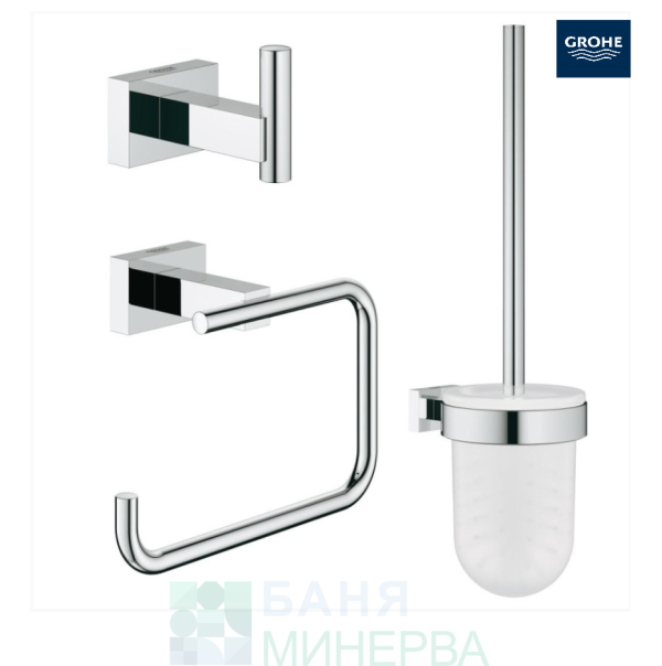 GROHE ESSENTIALS CUBE 40757001 Комплект аксесоари за баня