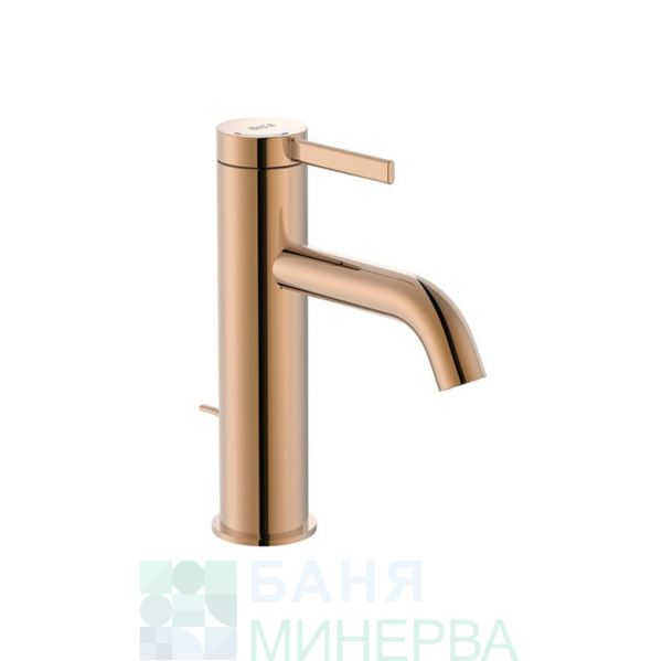 ROCA ONA A5A309ERG0 Смесител за умивалник с изпразнител цвят Rose gold