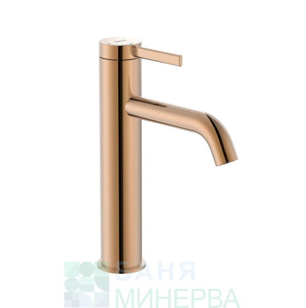 ROCA ONA A5A3C9ERG0 Смесител за умивалник Mezzo с клик-клак Cold Start Rose gold