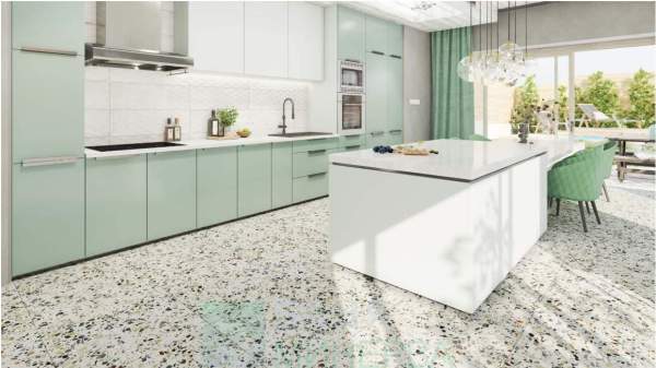 TERRAZZO VENETO GREEN Гранитогрес R 60-60 см Зелен 6540 - Image 4