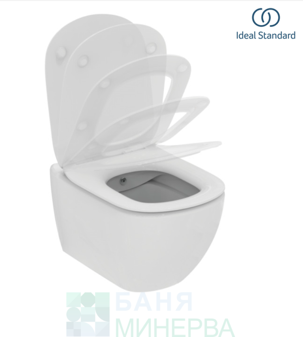 IDEALSTANDARD T558801 TESI Конзолна тоалетна чиния RimLS+ с бидетна арматура