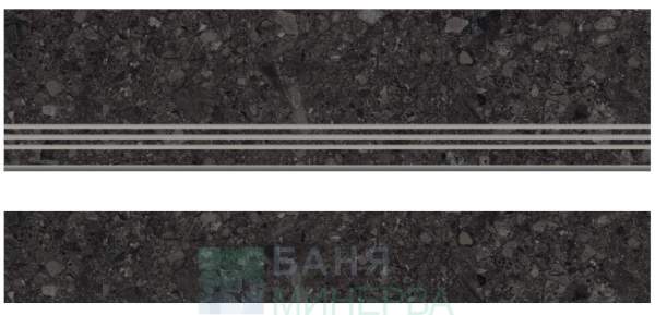 Ceppo di Gre Anthracite Matt Rect. Стъпало 30/120+Чело 17/120