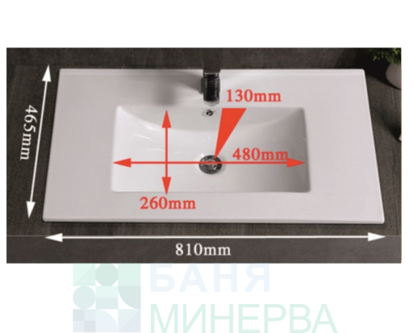 ICP 8050-039 СИМОН Мебел за баня с Черна мивка - Image 4