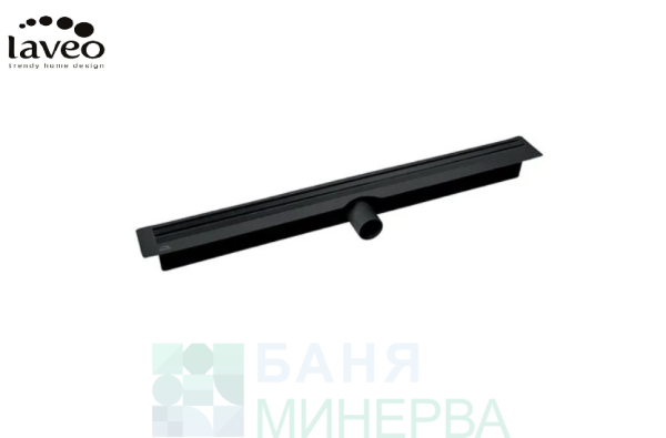 LAVEO SLIM BLACK Подов линеен сифон 100 см Черен мат COS 710D