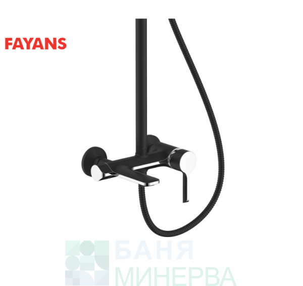 PHOENIX-N WQ3W23400161214 Душ колона за вана-душ черен-мат/хром-гланц FAYANS-ROCA - Image 3
