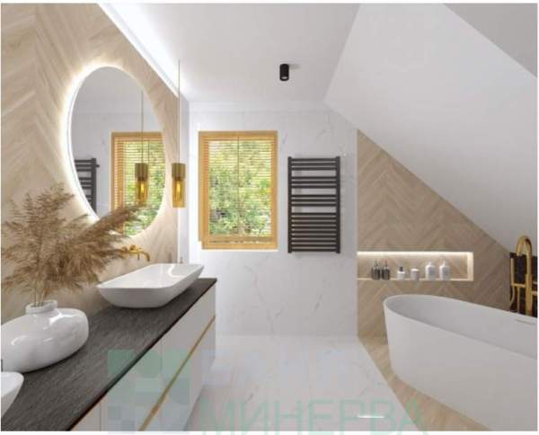 EBONY HAYA 60-120 Geotiles Гранитогрес тип паркет шеврон