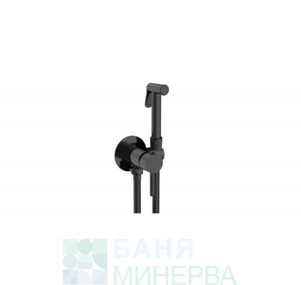 ICF 3314 PVD BLACK Месингов смесител за вграждане Хигинен душ