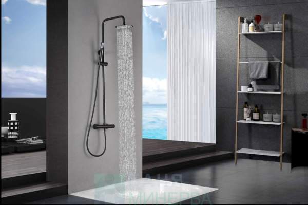 IMEX MONZA Black Matt 130804 Термостатна душ колона - Image 2