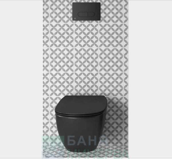 Ideal Standard TESI AquaBlade + R0523V3 WC комплект за вграждане цвят Черна коприна - Image 2