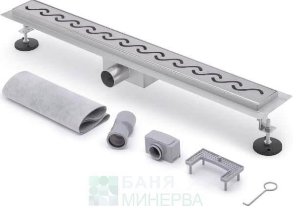 Линеен сифон SEA Ултра нисък от 30 до 150 см