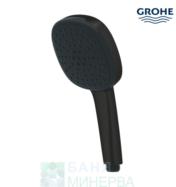 GROHE 267462433 TEMPESTA Cube 110 II Слушалка с 2 функции 9.5l Matt Black - Image 2