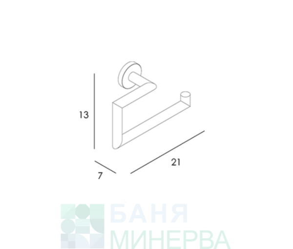 ECO MANILLONS TORRENT 6503 047 bronce cepillado Отворен ринг за Кърпа-Хавлийник Бронзе Мат - Image 2