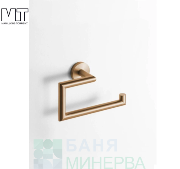 ECO MANILLONS TORRENT 6503 047 bronce cepillado Отворен ринг за Кърпа-Хавлийник Бронзе Мат