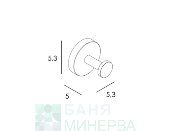 ECO MANILLONS TORRENT 6568 047 bronce cepillado Единична Закачалка Бронзе мат - Image 2