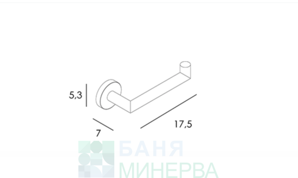 ECO MANILLONS TORRENT 6572 047 bronce cepillado Държач за тоалетна хартия Бронзе мат - Image 2