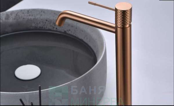 IMEX PRODUCTS Genova BDG053-3ORC Висок смесител за мивка Розово злато мат PVD - Image 3