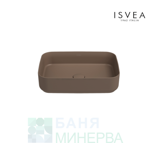 ISVEA INFINITY 10NF65050-2H Мивка за върху плот 50-36 Taupe Vizon Кафяв Мат