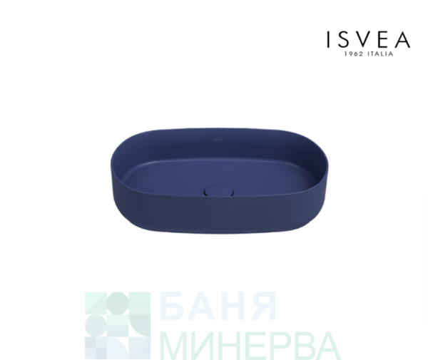 ISVEA INFINITY 10NF65055-2Z BLUE Мивка за върху плот Син Мат 55-36-12