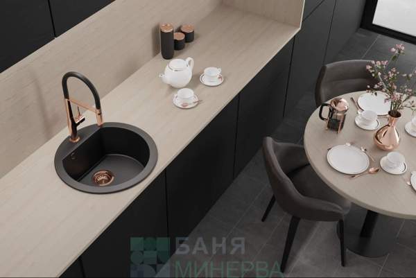 LAVEO POLA Rose Gold BAP 878D Кухненски смесител с изтеглящ се душ - Image 3