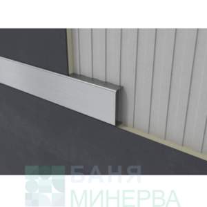 Декоративна П Образна лайсна 23 мм Хром гланц
