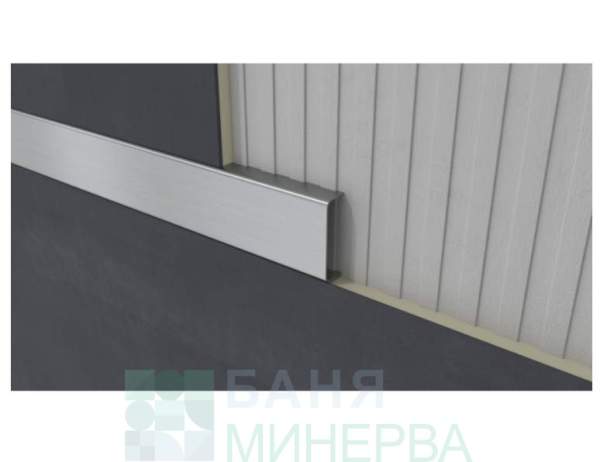 Декоративна П Образна лайсна 23 мм Хром гланц - Image 2