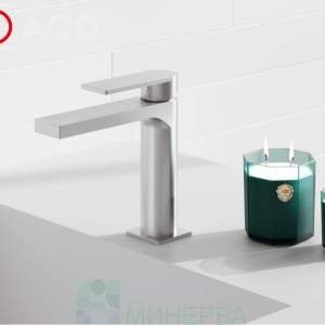 AQG ALPHA 01ALP100NI Satin Nickel Смесител за мивка Сатен Никел