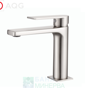 AQG ALPHA 01ALP100NI Satin Nickel Смесител за мивка Сатен Никел