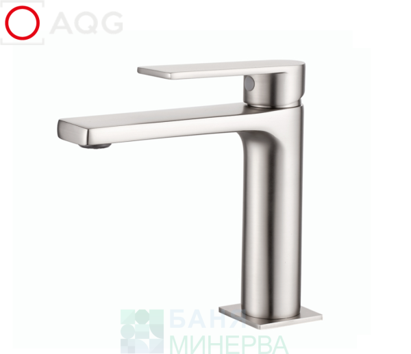 AQG ALPHA 01ALP100NI Satin Nickel Смесител за мивка Сатен Никел