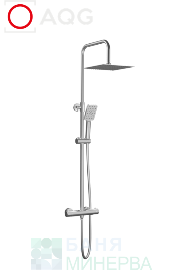 AQG NITE 20NITC25NID11 Satin Nickel Душ Система с термостат Сатен никел