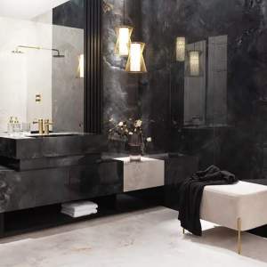 Aquamarine Black Pol 59.8-59.8 Гранитогрес TUBADZIN