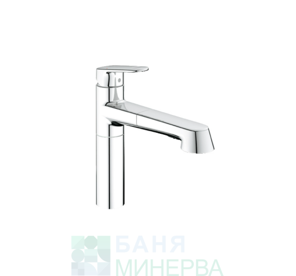 GROHE 33933002 Europlus Кухненски смесител с изтеглящ се душ